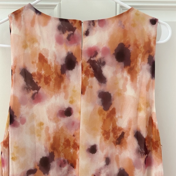 Fame and Partners Alana Tiered Maxi Dress, Watercolor Pinks, Size 6 - Picture 7 of 7